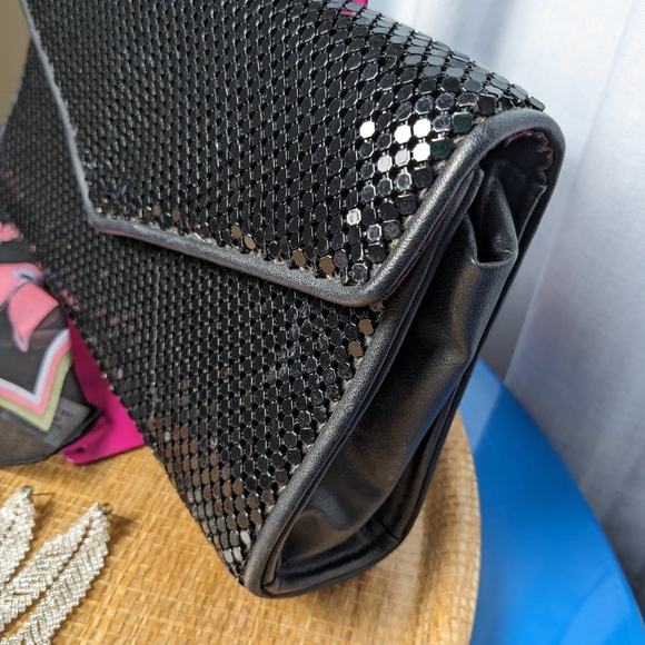 Whiting & Davis Black Chainmail Handbag - Picture 2 of 14